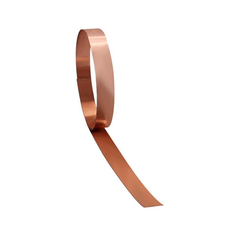 Uxney Copper Sheet Roll, 1000x30x1mm Copper Flashing Roll, 18 Gauge Thick Pure Copper Plate & Strip for Roofing, DIY Projects, House Repair, Crafts and Metal Working - Image 1